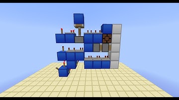 Minecraft: 1 Wide Tile-Able Flush Horizontal Double Piston Extender