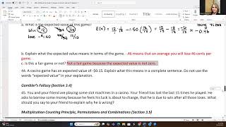 MAT 140 Solutions from Review to exam 2: # 41 - 49