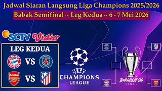 Jadwal Semifinal Liga Champions Live SCTV - Bayern Munchen vs PSG - Leg Kedua UCL 2025/2026