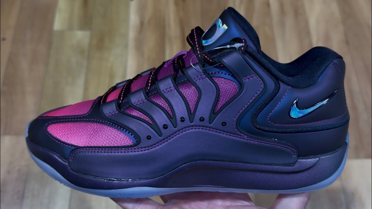 Nike KD 18 Eggplant Purple Basketball Shoes - YouTube