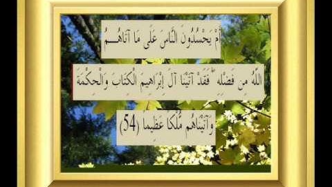 القران الكريم سورة النساء الأية 54.wmv