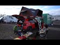 Wintercamping im Dachzelt bei 2°C. Nur die Harten kommen in den Garten. Jeep und IKamper Dachzelt.