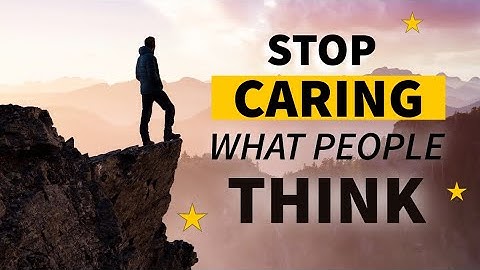 Stop Caring What People Think Of You | Subliminal Messages