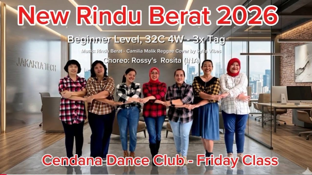 New Rindu Berat 2026 - Line Dance//Demo//Choreo: Rossy's Rosita (INA)