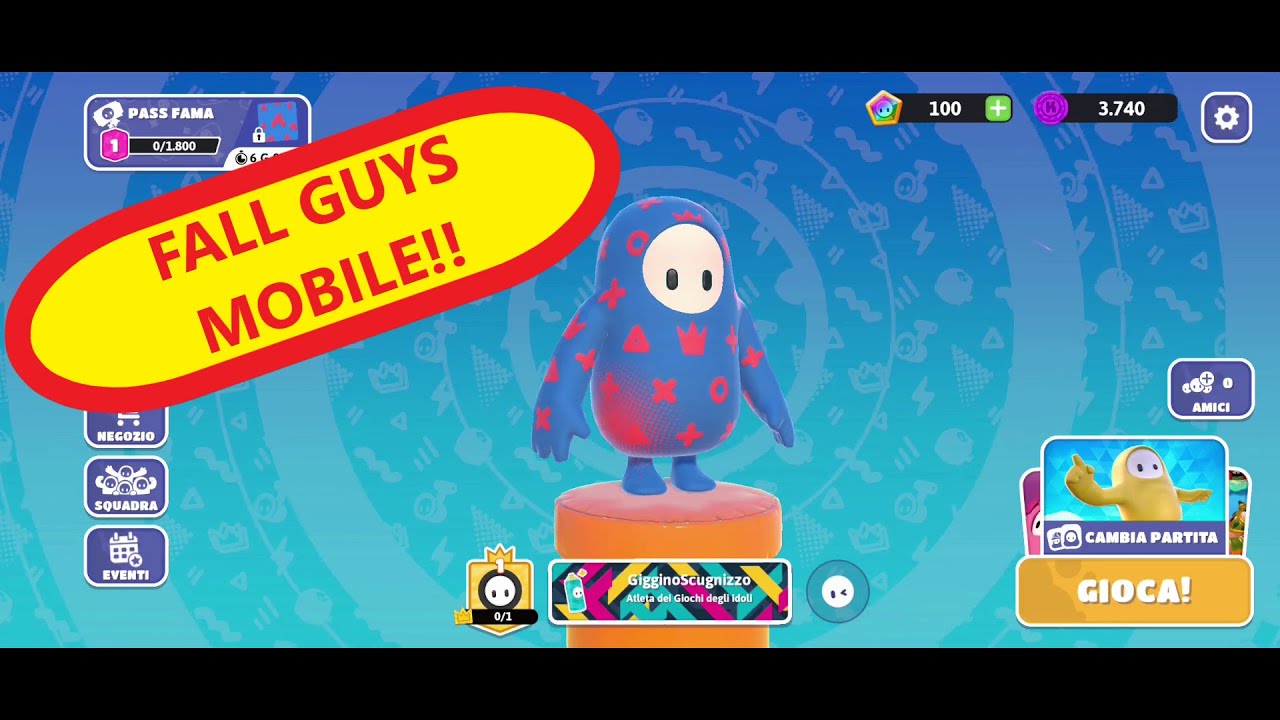 PROVO PER LA PRIMA VOLTA FALL GUYS MOBILE!!😲😲 - YouTube