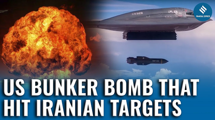 Pentagon Unveils Video of Bomb That Struck Iran | How US Bunker Bomb Hit Iranian Targets