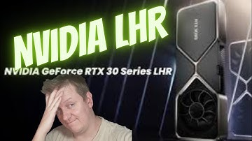 NVIDIA LHR 30series cards low hash rate