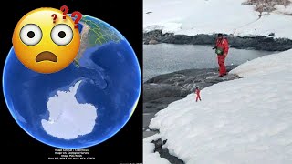 Tiny humans in Antarctica, Google Earth, Dec 2023, UFO Sighting News.