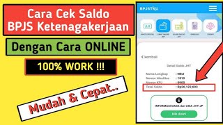⭕Cara Cek Saldo BPJS Ketenagakerjaan (Jamsostek) Secara Online‼️.. CEPAT & MUDAH screenshot 2