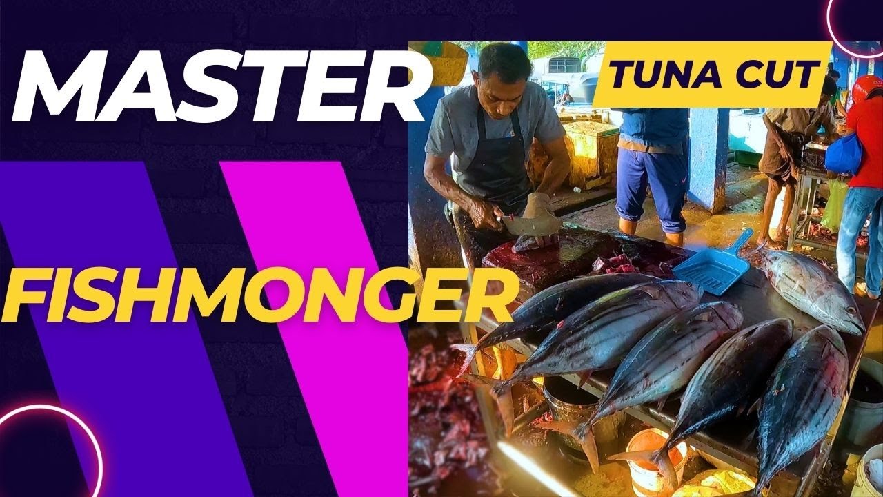 Fishmonger Training Master Fishmonger: Traditional Large Tuna Cutting Skills - YouTube
