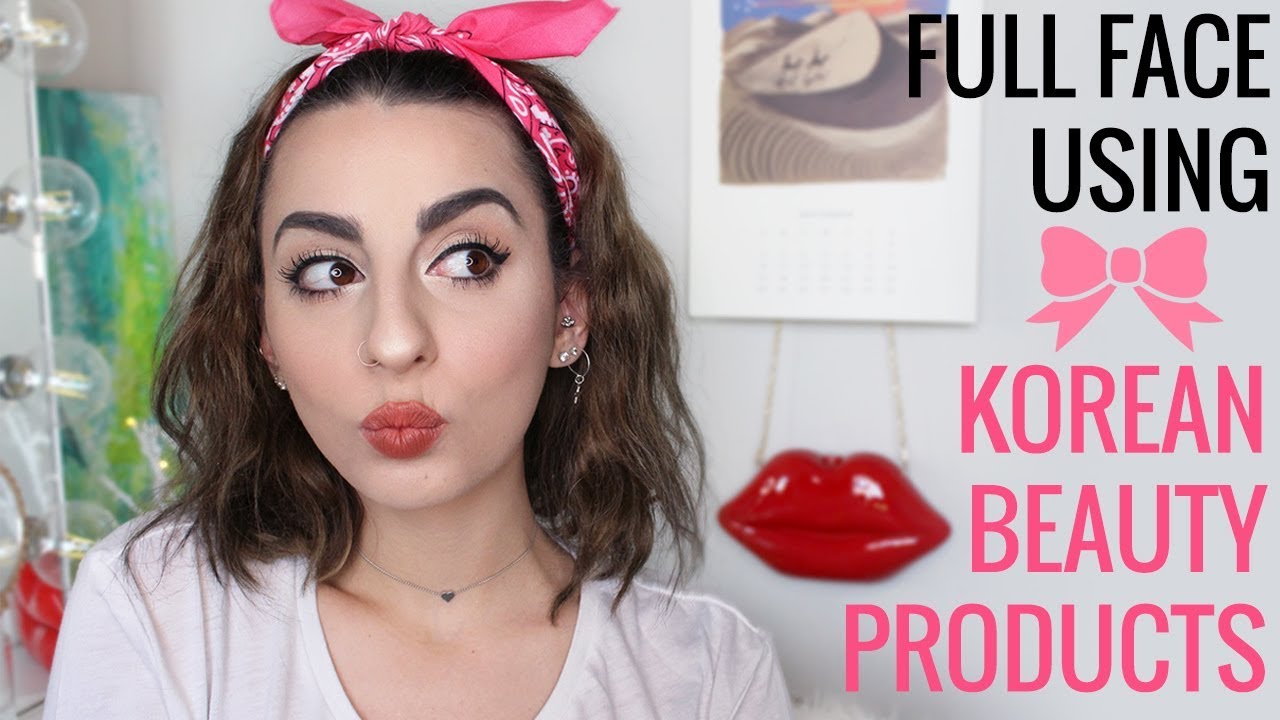 Full Face Using Korean Beauty Products!