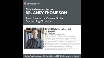 UW-AOS Colloquium - October 23, 2023 - Andy Thompson