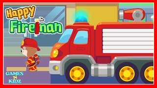 Happy Fireman - Fire Truck Games - Fire Truck App For Kids screenshot 1