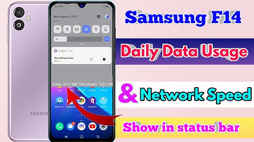 how to show daily data usage in samsung f14 | samsung f14 show daily data usage