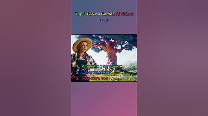 Top 3 Ranking - Grow a Garden AI Videos Pt.1 - Roblox #top3 #growagarden #roblox #ranked #ai