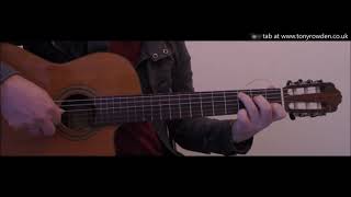 Video thumbnail of "As Tears Go By - Rolling Stones fingerstyle guitar - link to TAB in description"
