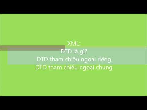 Video: DTD trong HTML là gì?