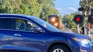 RR Gate Runners, Monster Trains On Sharp Curve, CSX & Louisville & Indiana Railroad, Indiana Repost