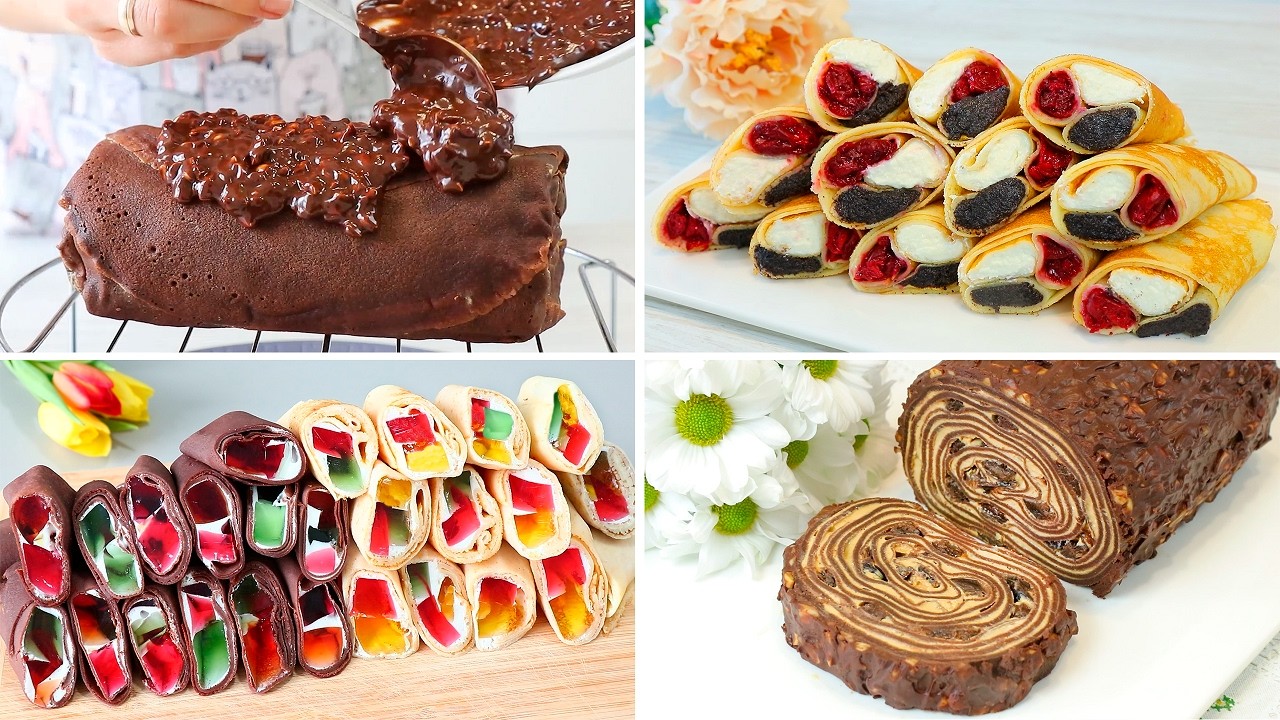 С Такими БЛИНАМИ и Тортов НЕ НУЖНО! Идеальные Десерты из Блинов!