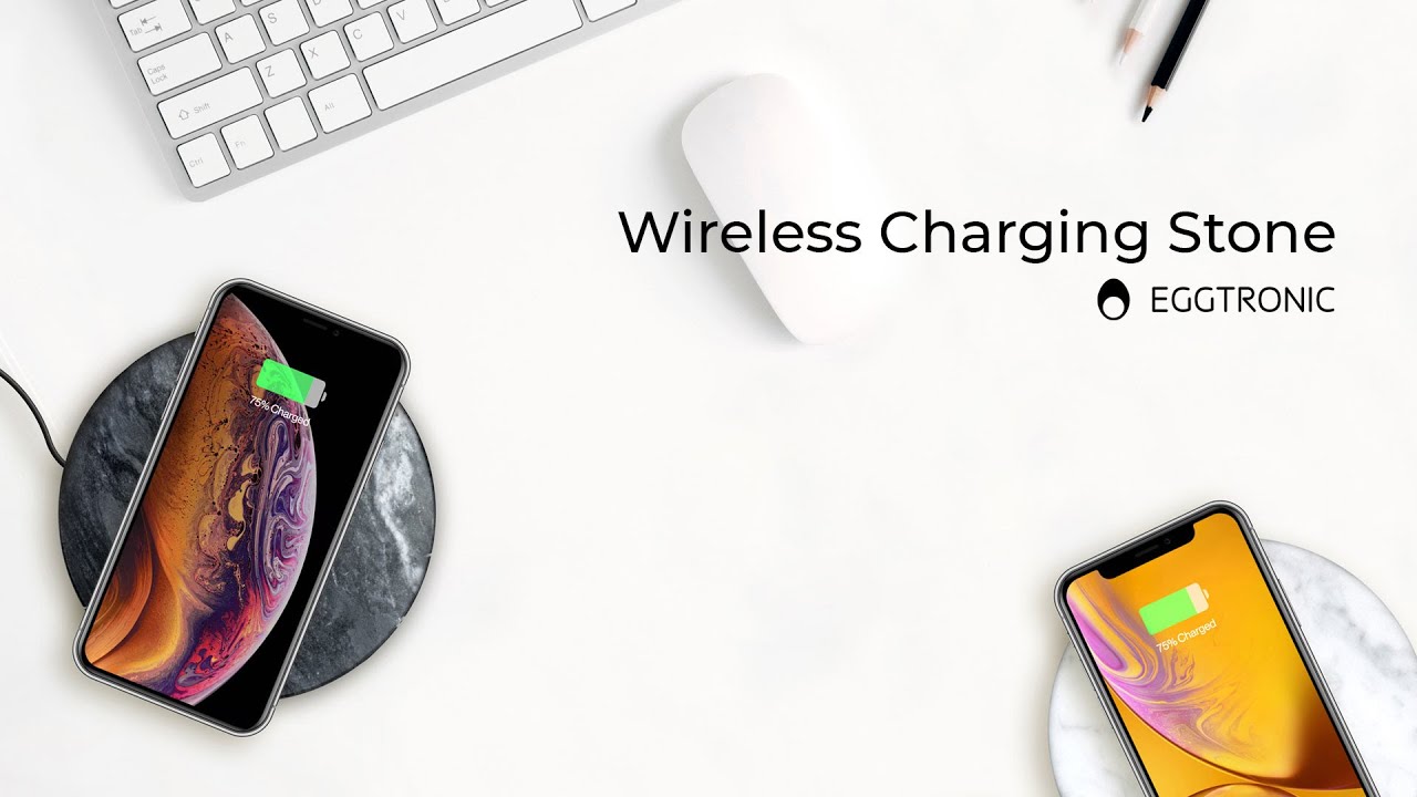 Wireless Charging Stone // White Marble (Dual) video thumbnail