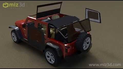 Kangopod Animation Miz3D using Iray