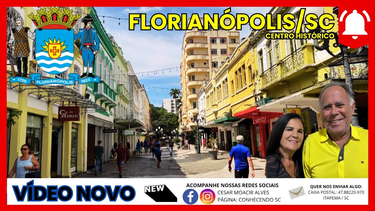 Centro de  Florianópolis/SC - Dia 18.03.2025