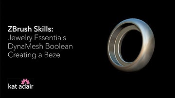 ZBrush Jewelry Basics: Bezel Setting with DynaMesh Boolean