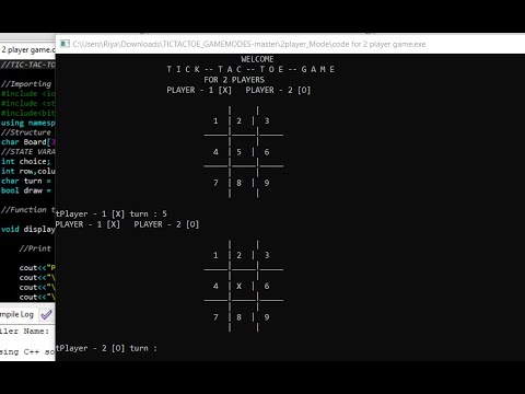 Simple TicTacToe In C++ With Source Code | Source Code & Projects