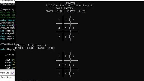 Simple TicTacToe In C++ With Source Code | Source Code & Projects