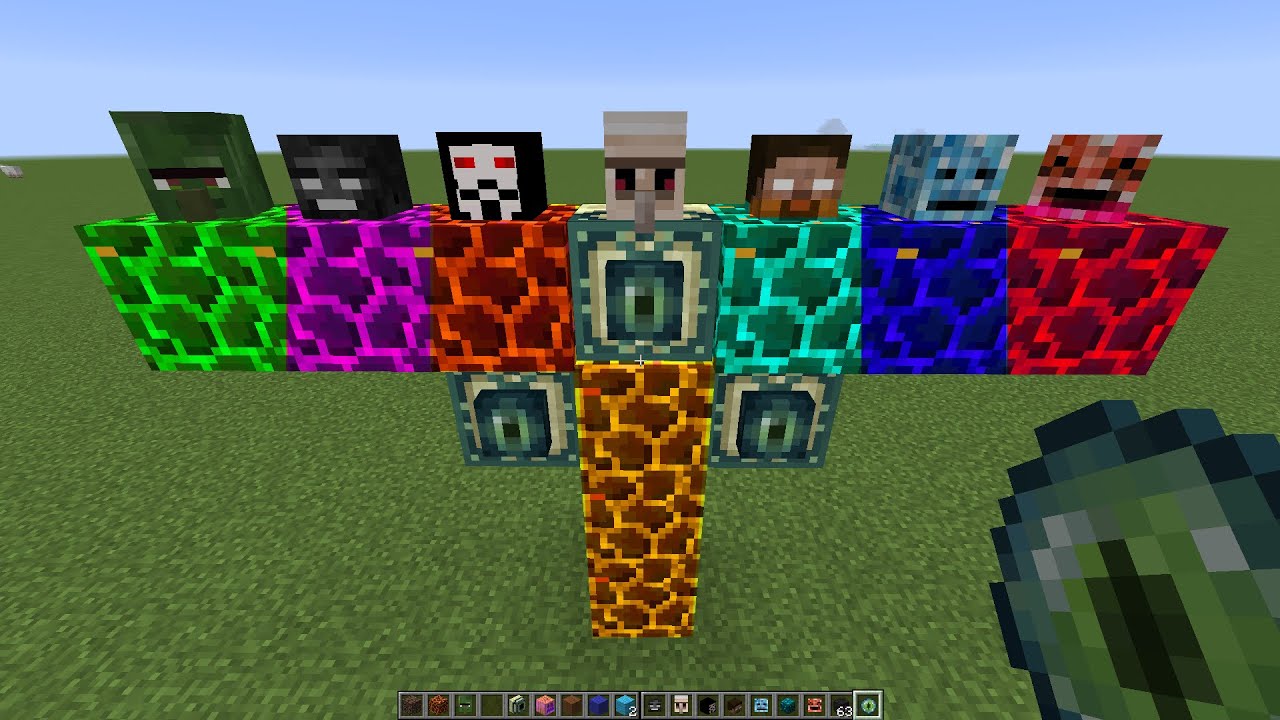 what if you create a GOLEM WITHER CREEPER in MINECRAFT - YouTube