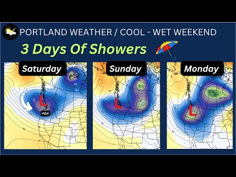Portland Weather,  Showers, Cool-Down Likely