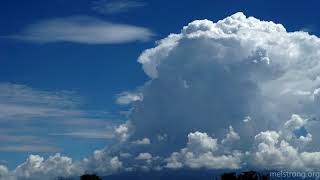 Time lapse of vigorously convecting cumulonimbus (thunderstorm) over the Sandia Mountains (4k)