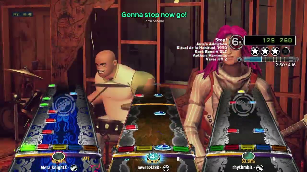 [3p] Stop! (1990) by Jane's Addiction - Pro Drum Gold Rock Band 3 Deluxe RPCS3