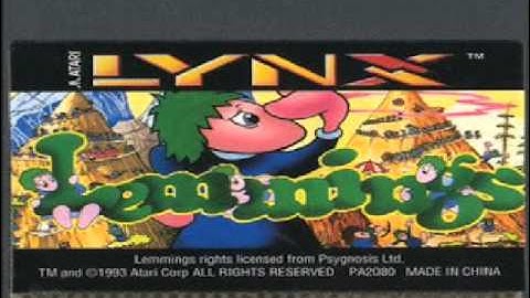 Atari Lynx Lemmings Music - Menace