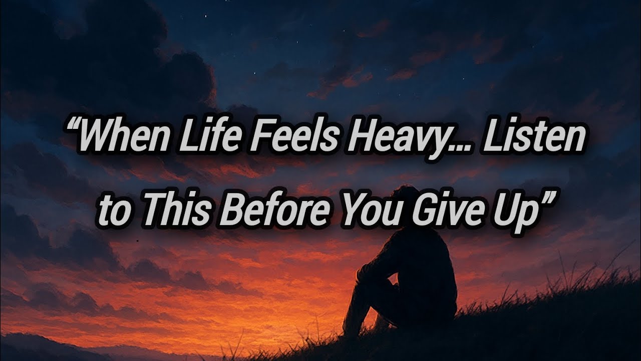 When Life Feels Heavy. Listen To This Before You Give Up - YouTube