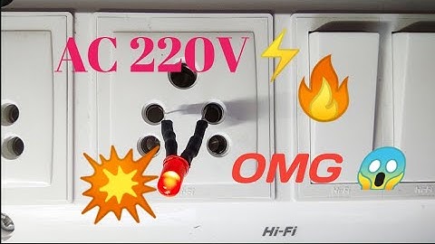 How to make AC 220v Led Indicator | Led glowing AC 220v.