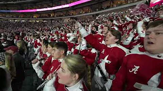 The University of Alabama Million Dollar Band Plays Rammer Jammer at the 2024 Iron Bowl