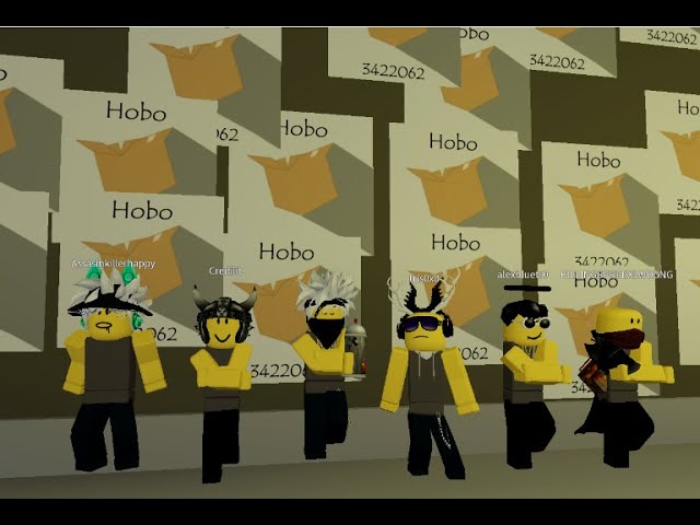 Hobo Fam Gang War Highlights In Da Hood Roblox Youtube - a roblox hobo