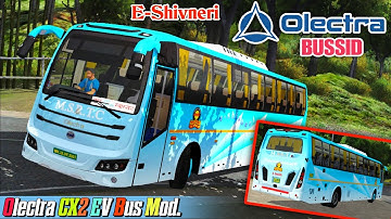 E-Shivneri Bus Livery Olectra CX2 EV Bus Mod Bussid Download.