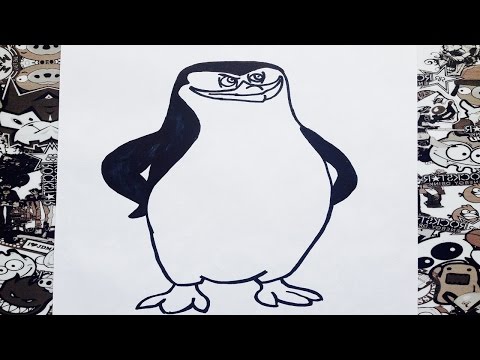 Video: Cómo Dibujar Pingüinos De Madagascar Paso A Paso