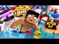 LA FIESTA DE YOUTUBERS EN LA PISCINA EN MINECRAFT TROLL 😂