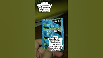 Thumbnail of Obat maag, asam lambung, tukak lambung, gerd - Ranitidine Hcl 150 mg tablet #shorts #short