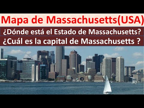 Mapa de Massachusetts Estados Unidos Capital de Massachusetts Donde esta Massachusetts map