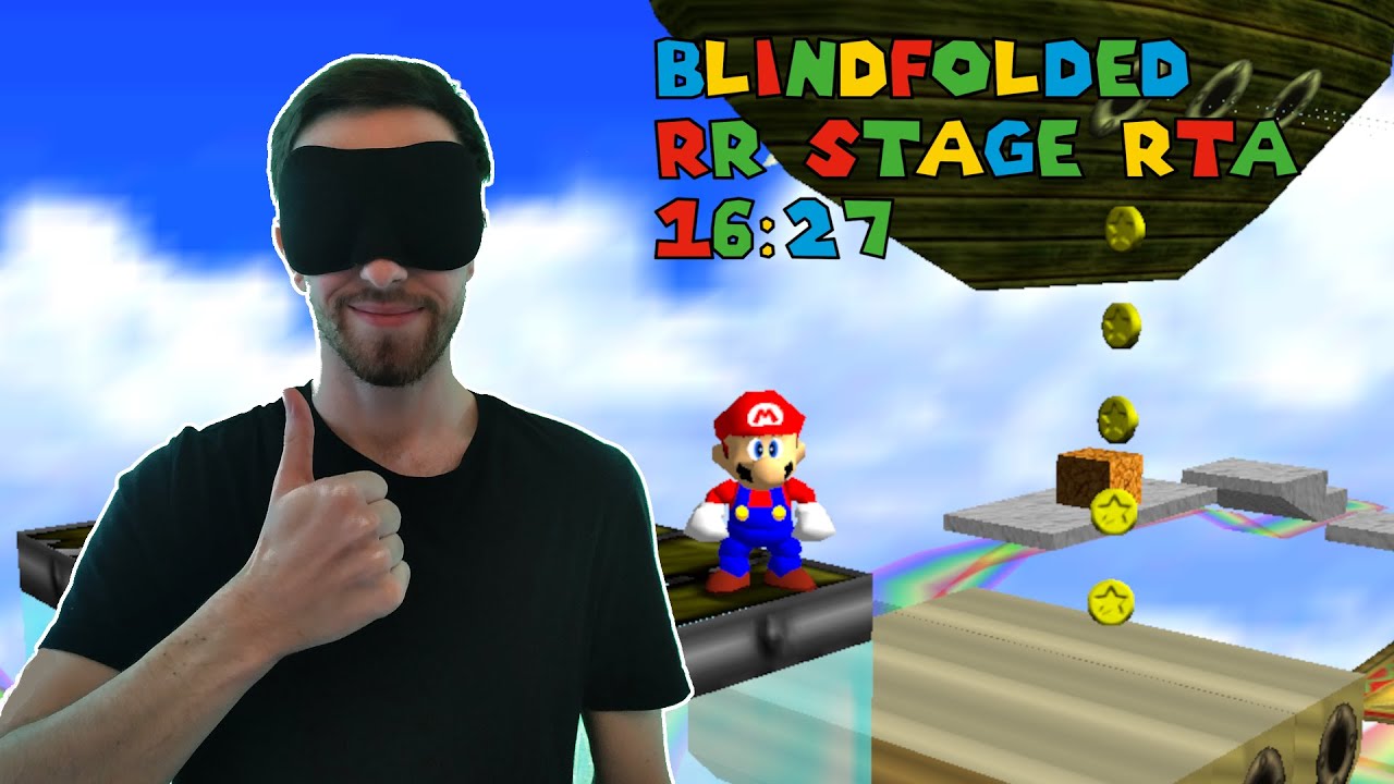 Blindfolded SM64 - RR Stage RTA Speedrun in 