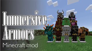 Say Goodbye to Boring Armors in Minecraft: Immersive Armors mod