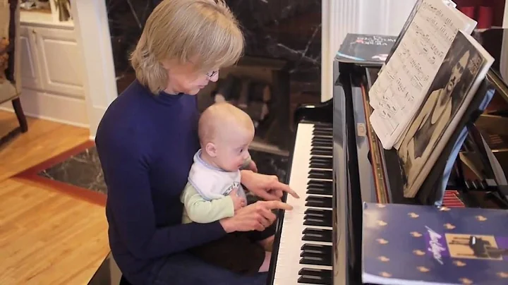 Colson and Robin Playing the Piano