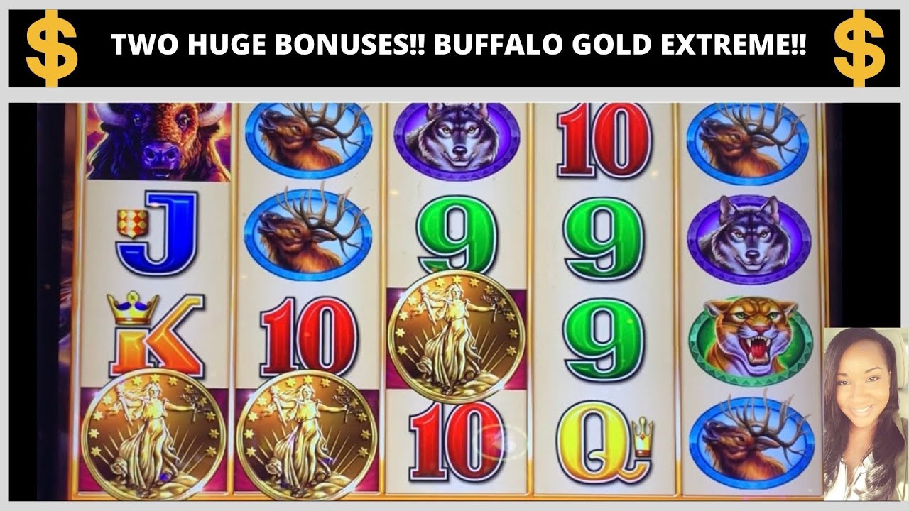🤑🤑 BUFFALO EXTREME!! 2 HUGE BONUS WINS!!
