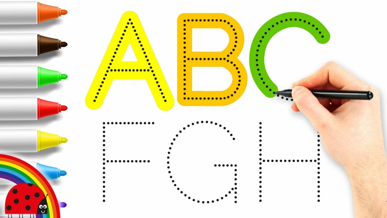 Учим английский алфавит и новые слова с помощью маркеров