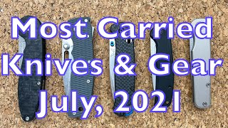 Most Carried EDC Knives - July, 2021 by Slicey Dicey 5,984 views 2 years ago 14 minutes, 4 seconds