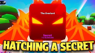 Hatching THE OVERLORD in Bubble Gum Simulator: Infinity